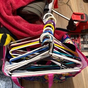 Multi-Color Plastic Hangers Set of 20